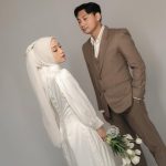 Aurora dress - white -- By Mira All size ( Start bb 40-60kg ) LD 100cm PB 150cm & panjang ekor 170cm Include jilbab Rekomen Prewedding & Birthday partyGaun hanya disewakan & Tidak dijual Info lebi-2